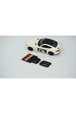 Dk Tuning S6 Siyah Gri Kırmızı Bagaj Logo Audi İle Uyumlu