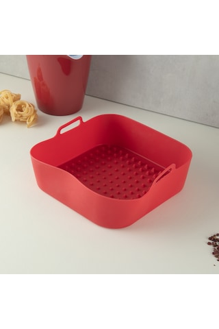 Aryıldız Dailytools Air Fryer Pişirme Kabı Kırmızı 21 Cm Çok Renkli