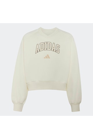 Adidas Collegiate V-neck Çocuk Beyaz Sweatshirt Ks5136