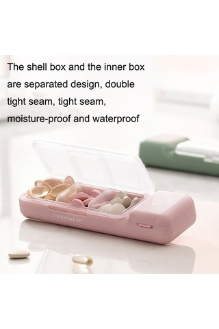 Tongxida Bosphorusboutique Tr017 Taşınabilir Sones Mühürlü Mor Mini Kutusu Kesici İlaç İlaç Gün Gn, 7 Rs Diğer