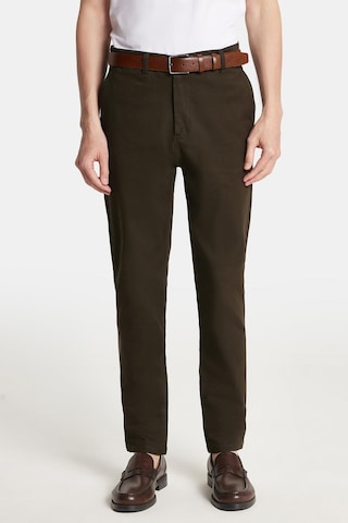 Tudors Erkek Regular Fit Chino Esnek Yandan Cepli Önü Fermuarlı Pamuklu Dokulu Haki Pantolon-34527 Haki