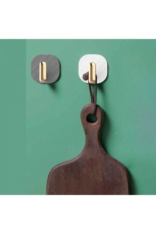 2li Yapışkanlı Retro Askılık Dolap Kapak Kulpu Gri 5324 1461851