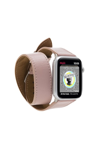 Bouletta Apple Uyumlu Watch Deri Kordon 42-44-45mm Double Tour NU