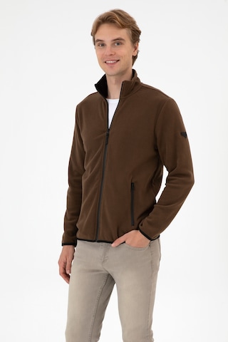 U.s. Polo Assn. Erkek Kahverengi Hırka Örme 50313779-vr029 Kahverengi