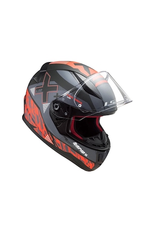 LS2 Rapid Xtreet Kask Kırmızı - Mat Siyah