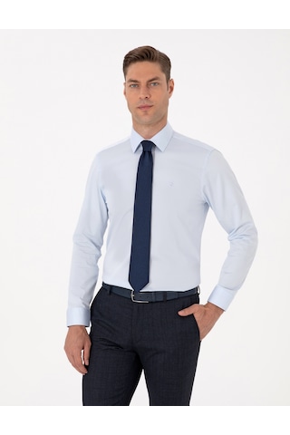 Pierre Cardin Erkek Açık Mavi Gömlek Basic 50315407-vr003 Açik Mavi