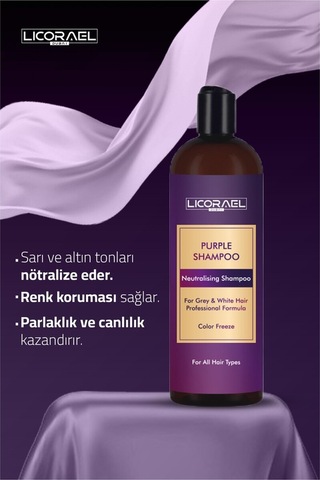 Licorael Dubai Turunculaşma Karşıtı Mor Şampuan 400 ML
