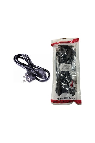 1.5 Metre Standart Power Kablosu Pc Bilgisayar Monitör Yazıcı Güç Kablosu 3 Pin Iec C13 Kasa Elektrik Bağlantı Kablosu
