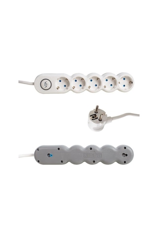 Vea VE2S5S 5'li Anahtarlı Çoklu Grup Priz 2Metre