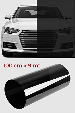 Cam Filmi Siyah Amerikan Çizilmez Koyu Ton 100 Cm X 9 Metre Çok Renkli
