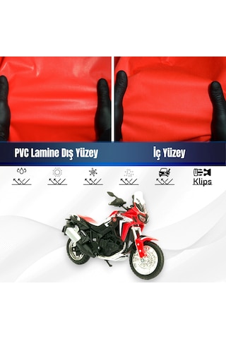 Honda Crf1100l Africa Twin Adventure Sports Dct Motosiklet Brandası Su Geçirmez Kırmızı Branda Xxl