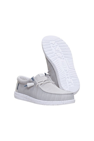 Hey Dude Wally Stretch Sox Erkek Günlük Ayakkabı-33145 Açık Gri