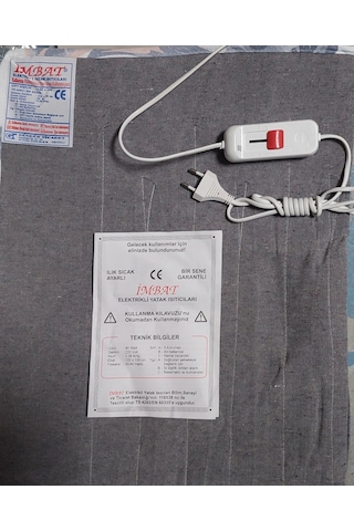 İmbat Keçeli Çift Kişilik Elektrikli Battaniye 120x150 Çok Renkli