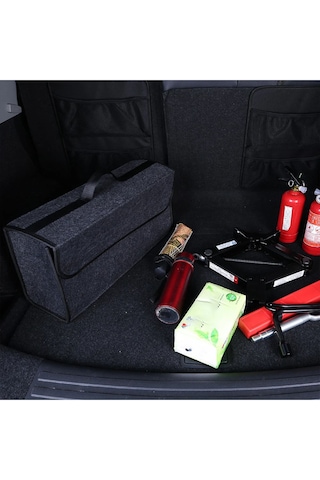 Oto Araba Araç Bagaj Organizer Çantası Eşya Düzenleyici İç Aksesuar Tuning 50x20x15