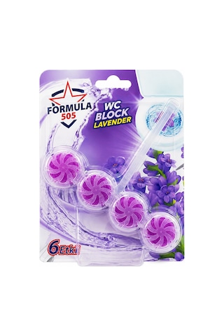 Formula 505 100gr 4 Hafta 4'lu X 2 Adet 6etki Kireç Önleyici Köpük Lavanta Wc Blok Hoş Koku - 12'li Paket