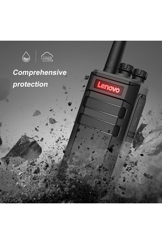 Jokmae Lenovo N7 Telsiz: 3-10 Km Menzil, 16 Kanal, Tek Tuş Frekans Ayarı, Engel Dayanıklı, 1700mah Pil, Siyah-mavi Avrupa Standardı