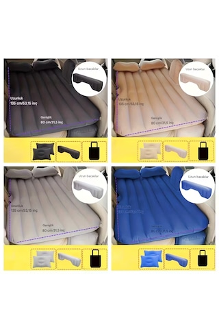 Araba Şişme Yatağı Açık Gri