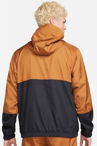 Nike Jordan Jumpman Half Zip Men's Hoodie Erkek Kapüşonlu Yarım Fermuarlı Sweatshirt Kahverengi Kahverengi