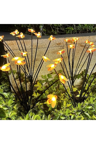 Dianziye Güneş Enerjili Sallanan Toplu Işık, Bahçe Dekorasyonu, 6 Led Renkli Fener, Otomatik Açık-kapalı, Ip65 Su Geçirmez Çim Işığı Diğer