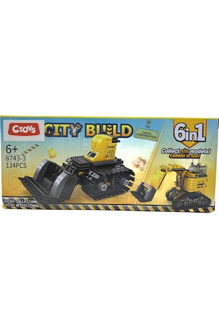 Lelebrother City Build İş Makinesi Seti Eğitici Blok Oyuncak No-3