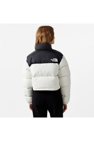 The North Face Nuptse Kadın Beyaz Ceket Düz Nf0a5ggerou1