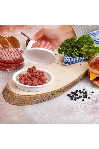 Plastlife Hamburger Köfte Kalıbı Beyaz