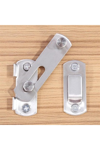 Lemestar Pembeçelik Evcil Hayvan Kapısı Kilidi - Kaydırmalı Çift Taraflı Kilit, Açık Kapı Engeli, Vurgu Teli Ve Somunlar İçerir