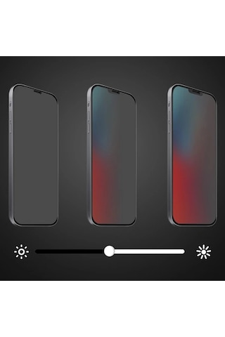 Ally Apple iPhone Uyumlu 12 Pro Max 6.7 3d Full Privacy Gizlilik Cam Ekran Koruyucu- 5775