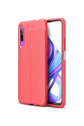 Huawei P Smart Pro 2019 Kılıf Zore Niss Deri Desenli Silikon