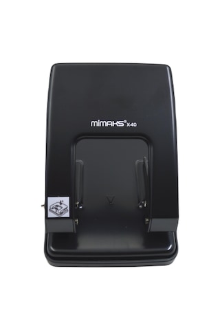 Mimaks X-40 Büyük Boy Metal Delgeç Arşiv Tipi 40 Sayfa Kapasiteli Siyah