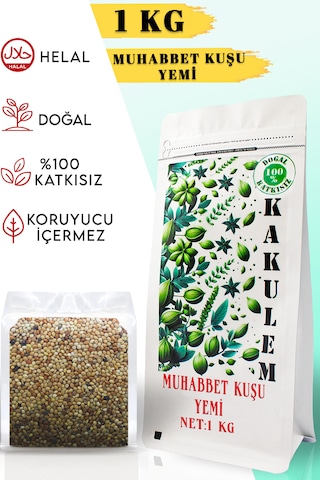 Kakulem Sertifikalı Premium Karışık Muhabbet Kuşu Yemi 1 Kg