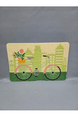 Hijyenik Kıvırcık Paspas 40x60 Cm - Islaklık Emici Kapı Önü Paspası Beyaz