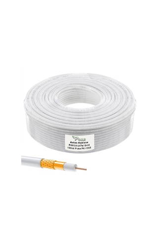 Anten Kablosu Rg6/u4 64tel 100mt Makarasız Poke Pk-1368 Anten Kablosu Rg6/u4 64tel 100mt Makarasız Poke Pk-1368