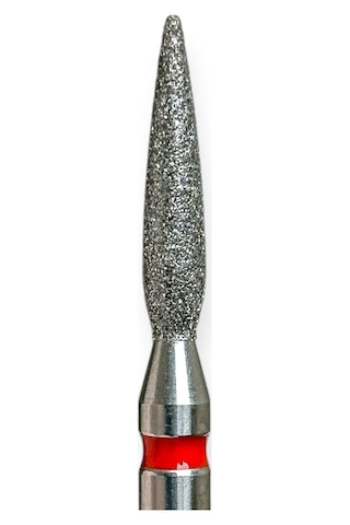 Kmiz Elmas Manikür Törpü Ucu 10mm Sivri Ateş Model Kırmızı 0.21 118863
