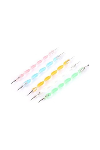Merrys Nail Art Tırnak Süsleme Kalemi Dot Noktalama Kalem Seti 5'li