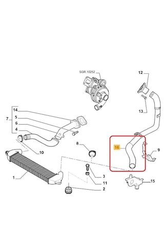 Fıat Doblo Iı Turbo Hortumu  Kalitedir 51780738 51757917