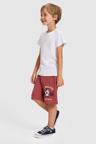 U.s. Polo Assn. Erkek Çocuk Vişne Şort Örme 50323936-vr223