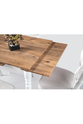Pınar Ahşap Ayaklı Açılır Mutfak Masası 70x80 001