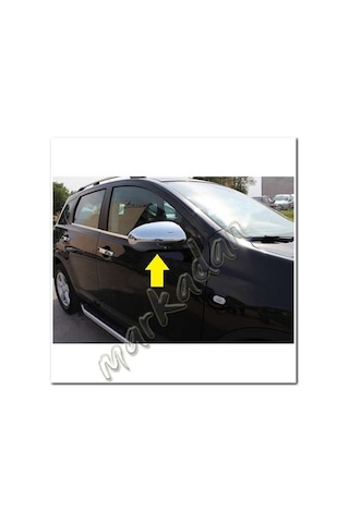 Nissan Qashqai Krom Ayna Kapağı 2007 - 2014 2 Parça Abs Krom