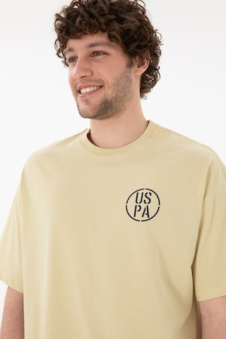 U.S. Polo Assn. Erkek Oversize Fit Bisiklet Yaka Açık Haki Tişört 50305904-VR183