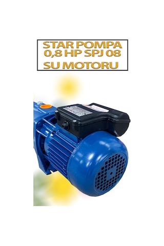 0,6 Kw 0,8 Hp 2900 D/d 3,6 A. Su Motoru 220 V/50 Hz Termistör Korumalı Pompa