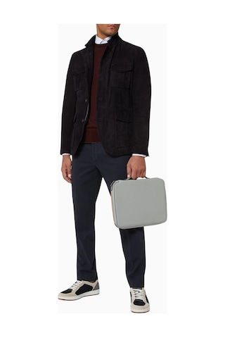 Montroi Laptop Case 13" Deri Kılıf Şık Ve Dayanıklı Tasarım Unisex Çanta Notebook Çantaları Gri