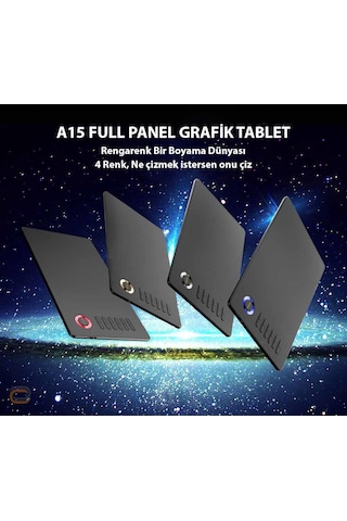 Veikk A15 8192 Levels Zoom Uyumlu 5080LPI Grafik Tablet + Kalem