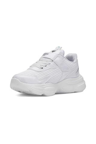 010 Kız Çocuk Okul Öncesi Işıklı Sneaker Beyaz