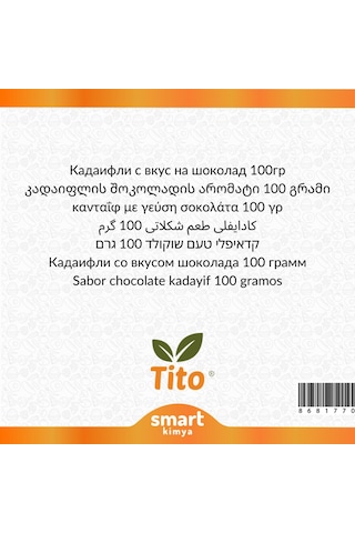 Toz Kadayıflı Çikolata Aroması 100 G Diğer