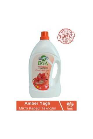 Ega Kimya Aktif Kapsül Teknolojili Amber Çamaşır Yumuşatıcısı 4100 ML
