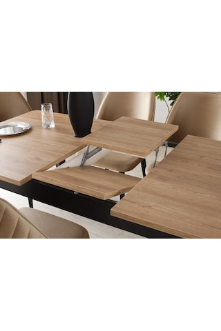 Mercan Mdf Salon Yemek Masa Sandalye Takımı 90x145 001