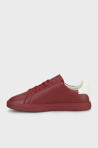 Calvin Klein Deri Logolu Sneaker Ayakkabı Hw0hw032950kt Bayan Ayakkabı Hw0hw03295 0kt Bordo