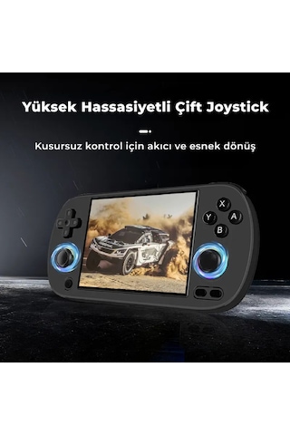 Rg40xx H Retro El Oyun Konsolu 64 Gb Siyah - 4.0 İnç Oca Ips Ekran Rgb Işıklı Çift Joystick H700 İşlemci 5g Wi-fi Hdmı Bluetooth Psp, Ps1, Dc Destekli