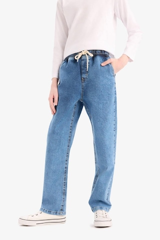DeFacto Erkek Çocuk Straight Fit Esnek Bantlı Paça Jean Pantolon E1051A825SPNM28